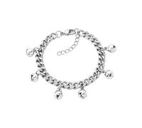 OIDIMS Jingling Bell Charm Bracelet for Women Chunky Cuban Link Gold-Tone Plated Adjustable Chain Bracelet Vintage Dangling Sounds Bells Beads Tassel Bangle Fashion Simple Indian Gypsy Jewelry