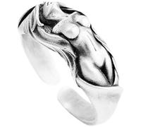 OIDIMS Vintage Naked Body of The Lady Ring For Women Men Personalized Unique Wrap Band Rings Open Adjustable Knuckle Middle Tail Thumb Finger BandS Birthday Valentine's Day Anniversary Jewelry Gifts