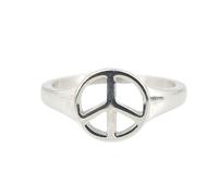 OIDIMS Vintage Peace Symbol Ring for Women Men Inspirational World Peace Sign Thumb Band Wrap Knuckle Finger Stacking Rings Personalized Unique 60s 70s Hippie Jewelry Gifts Birthday Valentine's Day