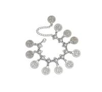 OIDIMS Vintage Tassel Coin Anklet for Women Hippie Ankle Chain Tribal Belly Dance Anklet Indian Gypsy Style Stylish Dangling Foot Chain Summer Barefoot Beach Jewelry Fashion Sandal Accessory