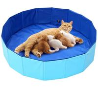 OIEKUN 32" Large Cat Birthing Box - Safe & Stress-Free Whelping Box for Queen Cats - Foldable Pet Birth Pool for Indoors/Outdoors, Water-Resistant & Easy to Clean, Essential Kitten Delivery Supplies