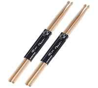 OIETON 2 Pairs Drum sticks 5A Classic Maple Wood Drumsticks Wood Tip Drumstick for Adults Kids and Beginners