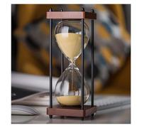 OIFAODAO, 15 30 Minutes Wooden Large Hourglass Timer, dining Room Living Closet Office Desk Bedroom Sand Clock Creative Gift,Hourglass(Unique Colour,30 minutes)