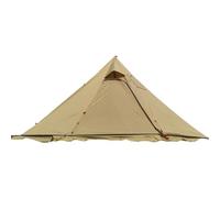 OIFAODAO, 4-6 People Tipi Hot Tent with Stove Jack Camping Pyramid Teepee for Backpacking Hiking,Outdoor tent(Brown)