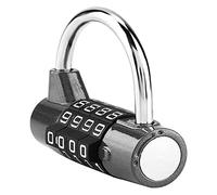 OIFAODAO, 4 Dial Digit Code Combination Padlock Security Password Lock for Gym, School, Employee Locker Travel Suitcase Padlocks,Combination Locks(Black)