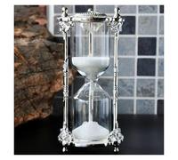 OIFAODAO, Antique Hourglass Gift Decorative Souvenir Unique Creative Gifts15 Minutes,Hourglass(Rich White)