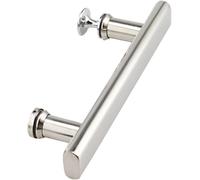 OIFAODAO, Bathroom Door Handle for Glass,304 Stainless Steel Push Pull Lass Pulls, Full Polished Finish,Glass Door Handle(550mm)