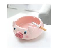 OIFAODAO, Beautifully ceramics Ashtray Large capacity Cigar Rest cute Automotive Ashtrays Home Decoration Storage Box Practical,Ashtray(Small Light Pink Pig)