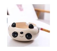 OIFAODAO, Beautifully ceramics Ashtray Large capacity Cigar Rest cute Automotive Ashtrays Home Decoration Storage Box Practical,Ashtray(Large panda)