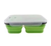 OIFAODAO, Bento Boxes 1100 Ml Collapsible Portable Silicone Lunch Box, Large Capacity, Folding, Ecol,Lunchbox(As The Picture)