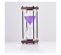 OIFAODAO, Colour Hourglass Timer30/45/60Minutes Glass Clock Sand Crafts GlassDecoration For Home Study Office Creative Gift,Hourglass(Purple,60 minutes)