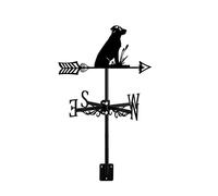 OIFAODAO, Dogs Weathervane Decorative Metal Roof Mount Wind Vane Outdoor Measuring Tool for Yard Garden Farm House, A,Weather vane(A)