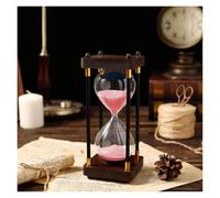 OIFAODAO, Hourglass Sand Clock Timers Dual Protection Child HourglassTime Management Assistant,Creative Gift,Hourglass(Roze,15 minutes)
