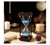 OIFAODAO, Hourglass Sand Clock Timers Dual Protection Child HourglassTime Management Assistant,Creative Gift,Hourglass(Blu,60 minutes)