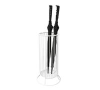 OIFAODAO, Metal Umbrella Stand with Large Capacity Bucket Stable Durable and Compact Storage Solution for Rainy Days ，Umbrella Stand(White1)
