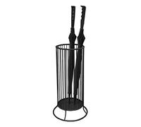 OIFAODAO, Metal Umbrella Stand with Large Capacity Bucket Stable Durable and Compact Storage Solution for Rainy Days ，Umbrella Stand(Black1)