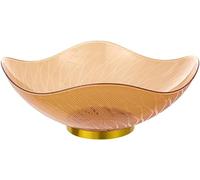 OIFAODAO, Nibbles Tray with lid,Elegant Transparent Serving Fruit Nordic Style Desktop Nut Snack Candy Bowl Daily Use,Fruit Bowl(R)