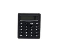 OIFAODAO, Pocket Boutique Stationery Small Square Mini Candy Color School Office Calculator ，calculator(Black)