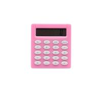 OIFAODAO, Pocket Boutique Stationery Small Square Mini Candy Color School Office Calculator ，calculator(Roze)