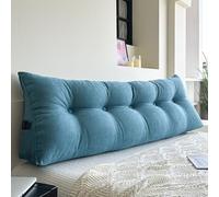 OIFAODAO Reading Pillow, Reading Backrest Back Support Long Pillow Removable Cover Side(B,78 * 19.6 * 7.8 in)