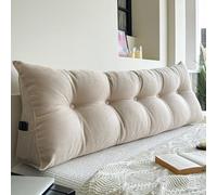 OIFAODAO Reading Pillow, Reading Backrest Back Support Long Pillow Removable Cover Side(E,70 * 19.6 * 7.8 in)