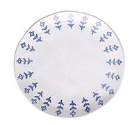 OIFAODAO Service/Dinner Plate, Divided Dinner Plates,The Diet Control Plate, Stoneware Set of 2, Japanese RetroServing Dishes, MicrowaveOven Safe(10inch)