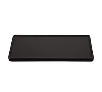OIFAODAO Service/Dinner Plate, Divided Dinner Plates,The Diet Control Plate, Sushi, Porcelain Serving Plates， 8 Inches White Platters(Black)