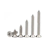 OIFAODAO. Single Thread Screws,Multi-purpose Woodscrews, 400/500pcs Self Tapping Screw Set M3 M4 M5 Cross Recessed Flat Head Assortment Kit Stainless Steel Phillips .Black Screws(M2 Suit 400pcs)