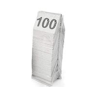 OIFAODAO, Standing Table Number Tent Style Cards, 1-50 1-100 Stainless Steel Restaurant Numbers, For Restaurants, Cafes, Bars, Weddings,Restaurant table number(1 to 100)