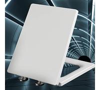 OIFAODAO, Universal Toilet Seats Quick Release Durable Slow Close Lid Cover, with Adjustable Hinges,~,Toilet Seat(40~45cm*34.5cm)