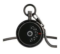 OIFMKC Pocket Watch New Fashion Unique Turntable Quartz Pocket Watch Creative Eyes Eyebrow Dial Design Men Women Chic Snake Chain Pendant Gift reloj,5