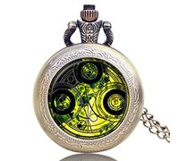 OIFMKC Pocket Watch Quartz Pocket Clock Necklace Pocket Watches Exquisite Beautiful Pendant Clock with Chain for Men Women Gifts,Doctor Who 3