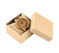 OIFMKC Wooden Watch Clock Wooden Watch Men Carving Hydra Dial Casual Light Weight Creative Watches Man Genuine Leather Band Timepieces Male Gifts,with Box