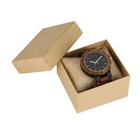 OIFMKC Wooden Watch Colorful Bangle Wooden Men Watch Quartz Movement Simple Round Watch Dial Silver Pointer Design Mens Watches Luxury Wooden Clock,with Box