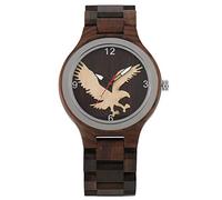 OIFMKC Wooden Watch Creative Art Wood Eagle Display Wooden Watch Men Quartz Timepiece Bamboo Men's Watches New Arrival 2019 reloj Masculino-style1