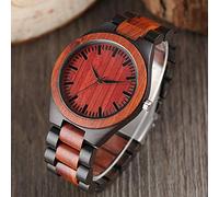 OIFMKC Wooden Watch Men's Fashion Nature Wood Wrist Watch Novel Handmade Sport Simple Full Wooden Strap Bamboo Analog Watch Casual Women Gift