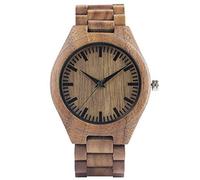 OIFMKC Wooden Watch Nature Wood Men Watches Sport Fashion Quartz Watch Handmade Bamboo Woman's Man's Bangle Novelty Wristwatches Christmas Gifts,b