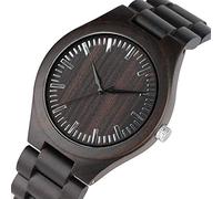 OIFMKC Wooden Watch Retro Wood Watches for Men Clock Male Casual Light Ebony Wood Man Full Natural Band Quartz Men's Wrist Watches Relogio Masculino