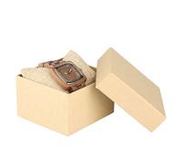 OIFMKC Wooden Watch Retro Wood Women Watch Unique Square Circle Dial Design Full Wooden Bracelet Woman Ladies Clock Quartz Wristwatch Dames horloges,Watch with Box