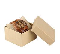 OIFMKC Wooden Watch Retro Wooden Watches Men's Watch Quartz Analog with Full Wooden Band Round Dial Mens Wristwatches Montre Homme 2019 New Arrivals,Watch with Box