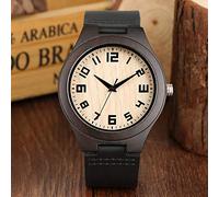 OIFMKC Wooden Watch Top Gifts Men Watches Special Numbers Handicraft Wooden Watch Male Wood Ebony Watch for Men Quartz Luxury Man Wooden Wristwatch