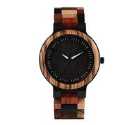 OIFMKC Wooden Watch Top Luxury Full Wood Watch Men Natural Bamboo/Ebony Wood Men's Wooden Quartz Timepieces Male Hour relogio Masculino Dropshipping,Full Wood Band 5