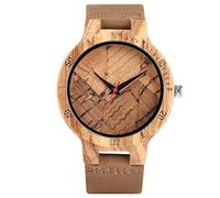 OIFMKC Wooden Watch Unique Wood Watches Bamboo Walnut Texture Design Complicate Exquisite Wooden Watch for Men Women Wristwatches,2