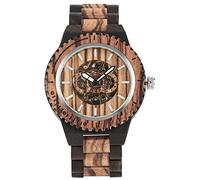 OIFMKC Wooden Watch Wood Watch Men Automatic Mechanical Watches Vintage Full Wooden Band Mens Watches Top Brand Luxury Timepieces Gifts reloj Hombre,Ebony Wood