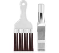 OIGWBPH 2 x Condenser Cleaning Comb, Air Conditioning Condenser Fin Comb, Lamellar Comb, Stainless Steel Fin Cleaning Brush, Evaporator Cooler Repair Tool