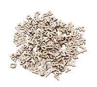OIGWBPH 200 Pieces Wooden Capital Letters, Mini Wooden Letters for Home Decor, Early Childhood Education, Scrabble Wooden Letters, Wooden Letters Set for DIY Crafts Wedding Party
