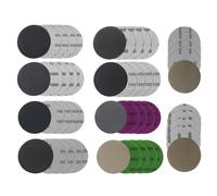 OIHCAZ 50Pcs 75mm Sanding Discs, 3" Wet and Dry Round Sanding Pads Orbital Sander Discs Grit Size 600 800 1000 1200 1500 2000 2500 3000 4000 5000 for Polishing Wood, Metal, Jewelry, Car