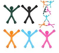 OIHCAZ 5PCS Magnetic Men, Magnetic People Colorful Flexible Magnets for Kids Multipurpose Sensory Toys Funny Fidget Toys for Refrigerator, Door, Office, Classroom Decor(Random Color)