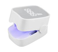OIHCAZ Nail Fungus Laser Device, Portable & Rechargeable Antifungal Laser with Time Display, 950nm Infrared Light & 470nm Blue Light Therapy for Painless Toenail Repair at Home (White)
