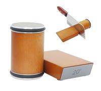 OIHCAZ Rolling Knife Sharpener, Kitchen Knife Sharpener with 400 Mesh and 1000 Mesh Grains for All Blade Types, Angle Knife Sharpeners Tool Kit with Rolling Sharpening Discs for Home Professional